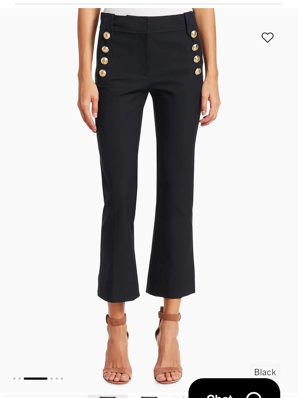Derek Lam 10 Crosby Robertson Crop Flare pants NWT